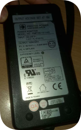 *Brand NEW*18~19V5.84A 105W 4Pin DIN Charger For PROTEK PMP105-13-1-HS Medical Supply Power Adapter